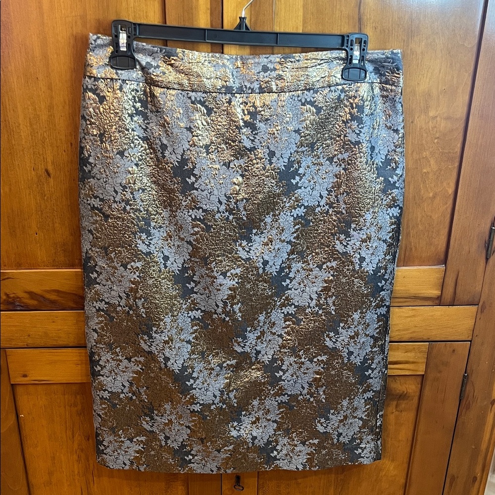Metallic Brocade Pencil Skirt by Liz Claiborne Career